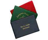 black green and red vinyl autograph books