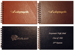 Leatherette Autograph Books